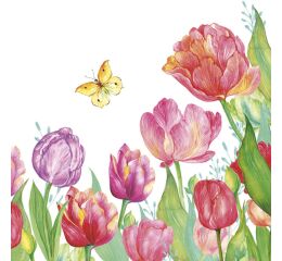 Ubrousky DAISY L (20ks) Watercolor Tulips