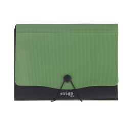 Složka A4 s 13 kapsami STRIGO zelená tmavá