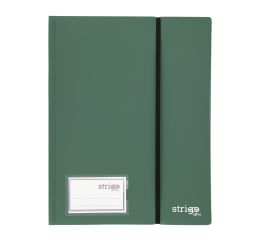 Katalogová kniho STRIGO A4 s gumou 40 l - tm. zelená