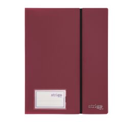 Katalogová kniho STRIGO A4 s gumou 40 l - kaštanová