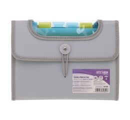 Složka A5 s 6 kapsami STRIGO šedá