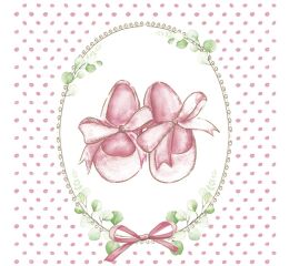 Ubrousky MAKI L (20ks) Baby Slippers Pink