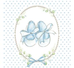 Ubrousky MAKI L (20ks) Baby Slippers Blue