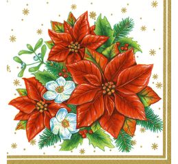 Ubrousky MAKI L (20ks) Poinsettia Comp