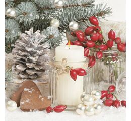 Ubrousky MAKI L (20ks) Snowy Winter Arrangement