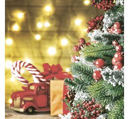 Ubrousky MAKI L (20ks) Cozy Scene with XMAS Ligths