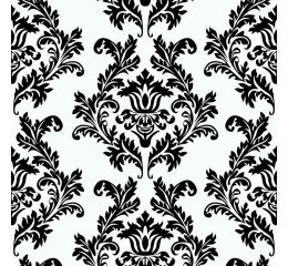 Ubrousky MAKI L (20ks) White & Black Wallpaper