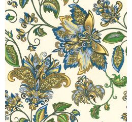 Ubrousky MAKI L (20ks) Golden Blue Hindi Pattern