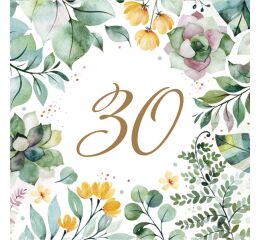 Ubrousky MAKI L (20ks) Floral Frame 30