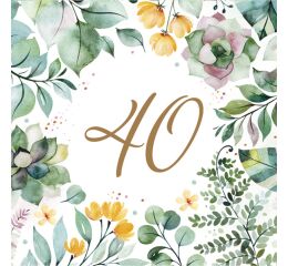 Ubrousky MAKI L (20ks) Floral Frame 40