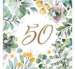 Ubrousky MAKI L (20ks) Floral Frame 50