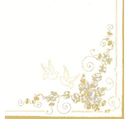 Ubrousky MAKI L (20ks) White Doves