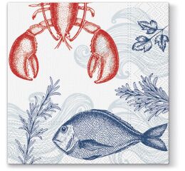 Ubrousky PAW TETE L (20ks) Lobster and Fish