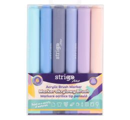 Akrylové popisovače STRIGO 6ks SET 4