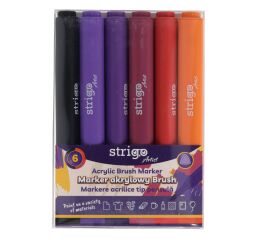 Akrylové popisovače STRIGO 6ks SET 7