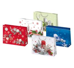 Vánoční papírová taška Pol-Mak T8 sestava 33 velká podélná
