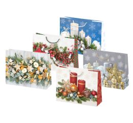 Vánoční papírová taška Pol-Mak T8 sestava 37 velká podélná