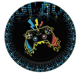 Papírový talíř malý - Play Joystick Pad