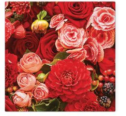 Ubrousky PAW TETE L (20ks) Red Bouquet