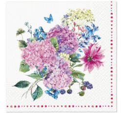 Ubrousky PAW TETE L (20ks) Hydrangea Bouquet