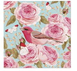 Ubrousky PAW TETE L (20ks) English Roses Bird