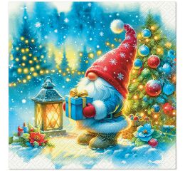 Ubrousky PAW TETE L (20ks) Gnom Christmas Gift
