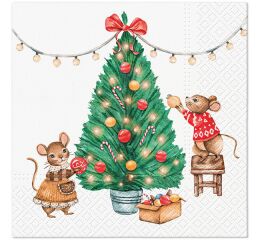 Ubrousky PAW TETE L (20ks) Tiny Christmas