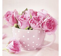 Ubrousky PAW TETE L (20ks) Roses in a Cup