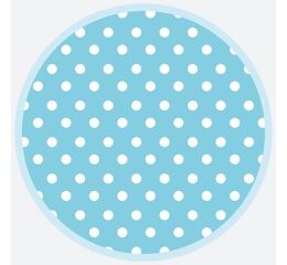 Papírový talíř velký - Blue Dots