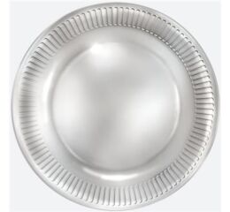 Papírový talíř malý - stříbrný
