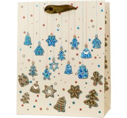 Vánoční papírová taška Anna Style TX1 158 střední