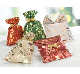 Dárkový sáček Dalia Gold 40 x 65 cm