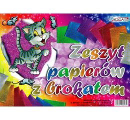 Barevný papír - Brokát B5/8