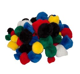 Bambule 10 - 25 mm barevný mix 78 ks