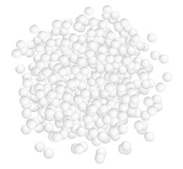 Bambule 10 mm bílé 100 ks