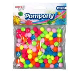 Bambule 10 mm barevný mix 100 ks