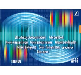 Skicák A4/15l 170g barevný Premium