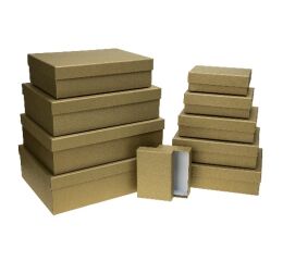 Dárkové krabice sada 10 ks 22001 zlaté