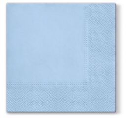 Jednobarevný papírový ubrousek Azurový