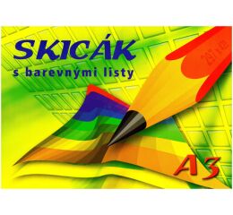 Skicák A3 10l 170G barevný KRESKA
