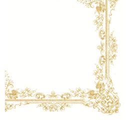 Ubrousky MAKI L (20ks) Frame Ornaments White