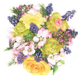 Ubrousky MAKI L (20ks) Spring Mix Composition