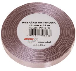 Atlasová stuha 38 mm pudrově růžová - 92