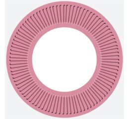 Papírový talíř malý - růžovobílý