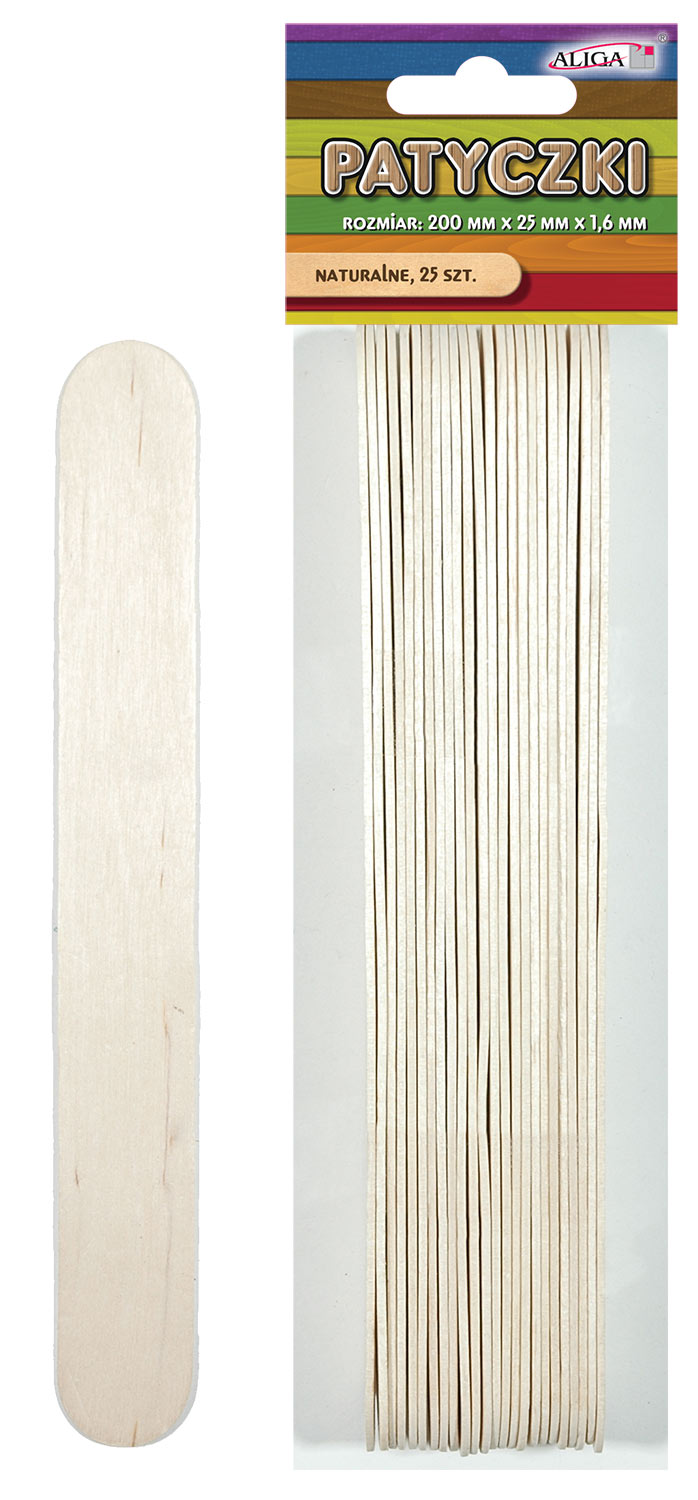 ALIGA dřívka PK-0029 natur 25ks