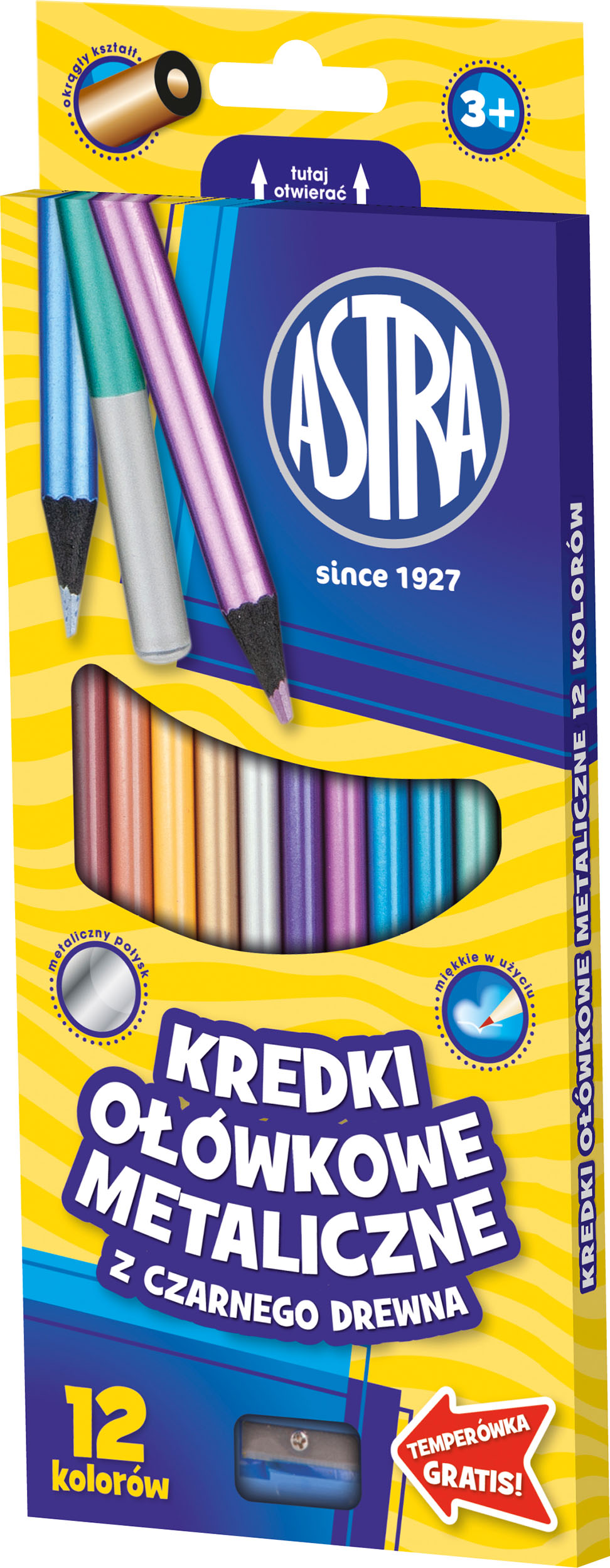 ASTRA pastelky metal 12 barev