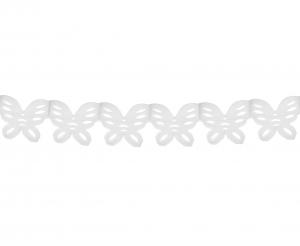 GD Girlanda papírová Motýli 360cm bílá