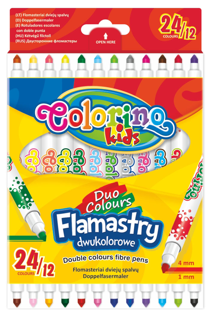 Colorino fixy 12/24b. dvoubarevné