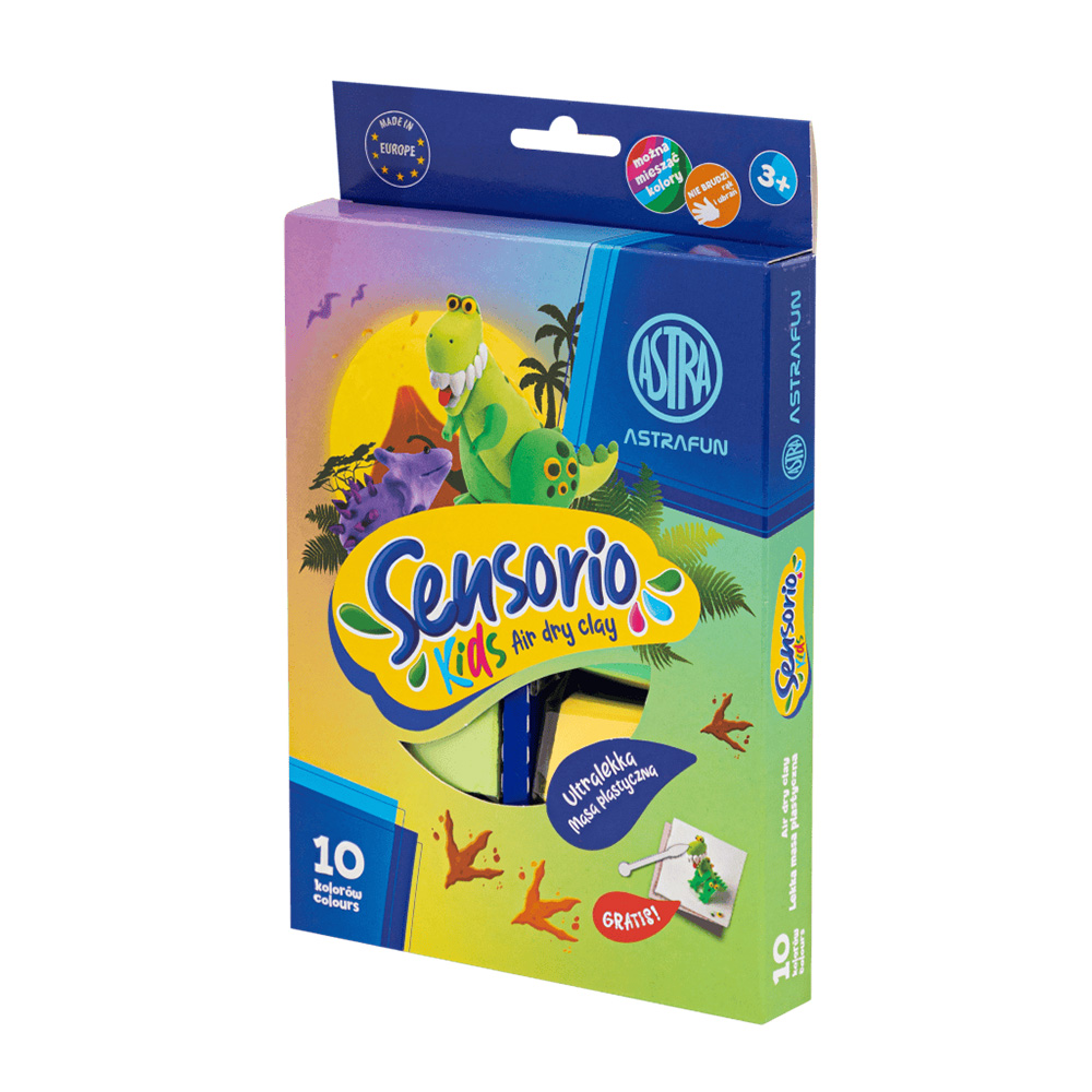 ASTRAFUN modelovací hmota odlehčená Dinosaury 10 barev