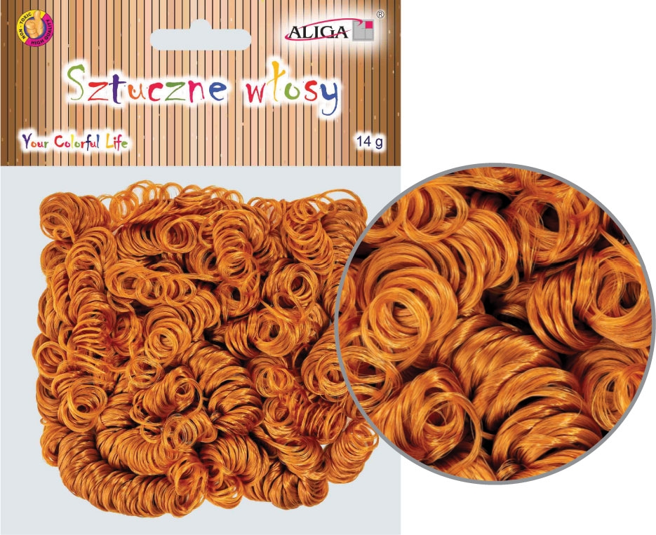 ALIGA umělé vlasy WLO-7721 hnědé 14g